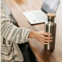 Insulated Stainless Steel Bottle, 1000 ml  - Natural Steel